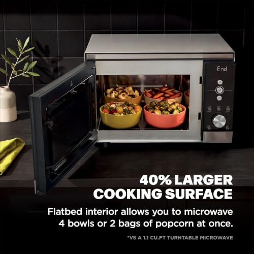 Image of Ninja Crispi Microwave & Air Fryer with FusionCrisp, Silver, MW101