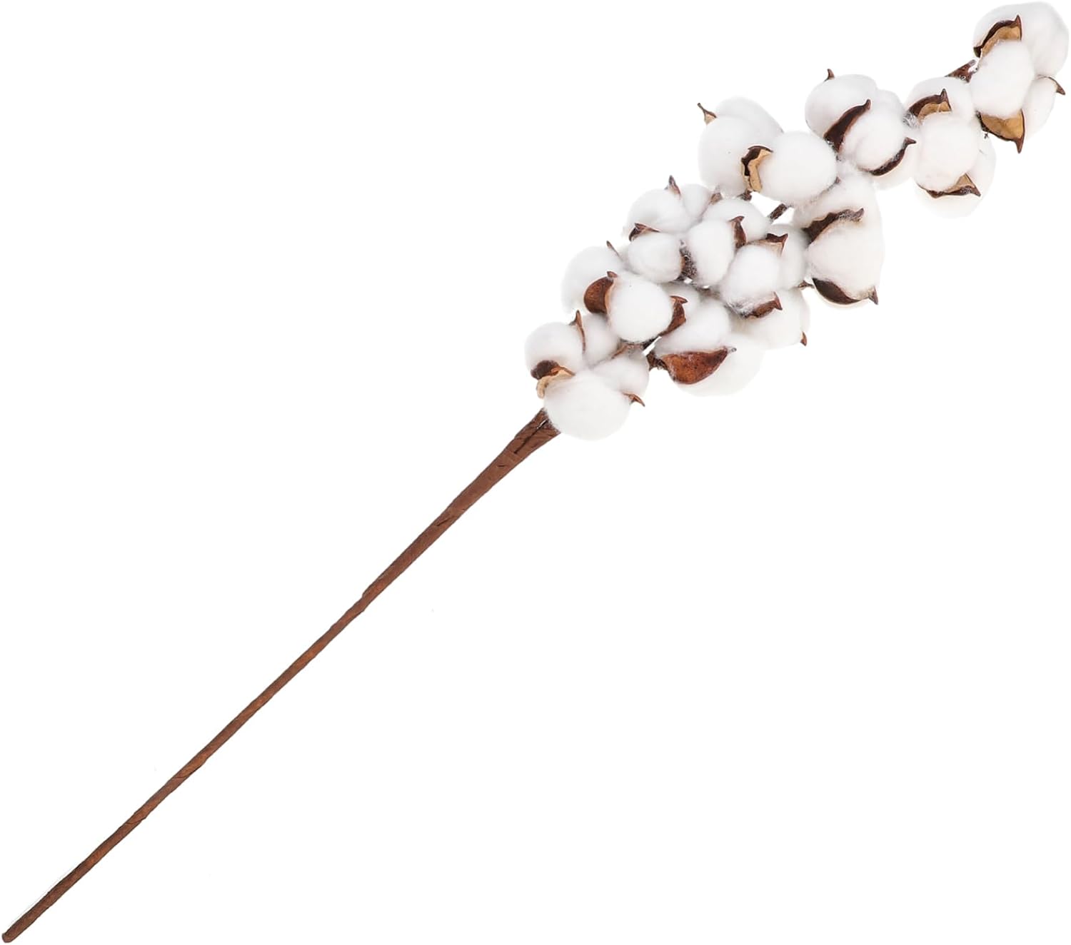 GARVALON Faux Cotton Stems Home Decor Simulated Cotton Sticks for Vase Filler Wedding Party Decoration Floral Arrangement Farmhouse Style Versatile Use