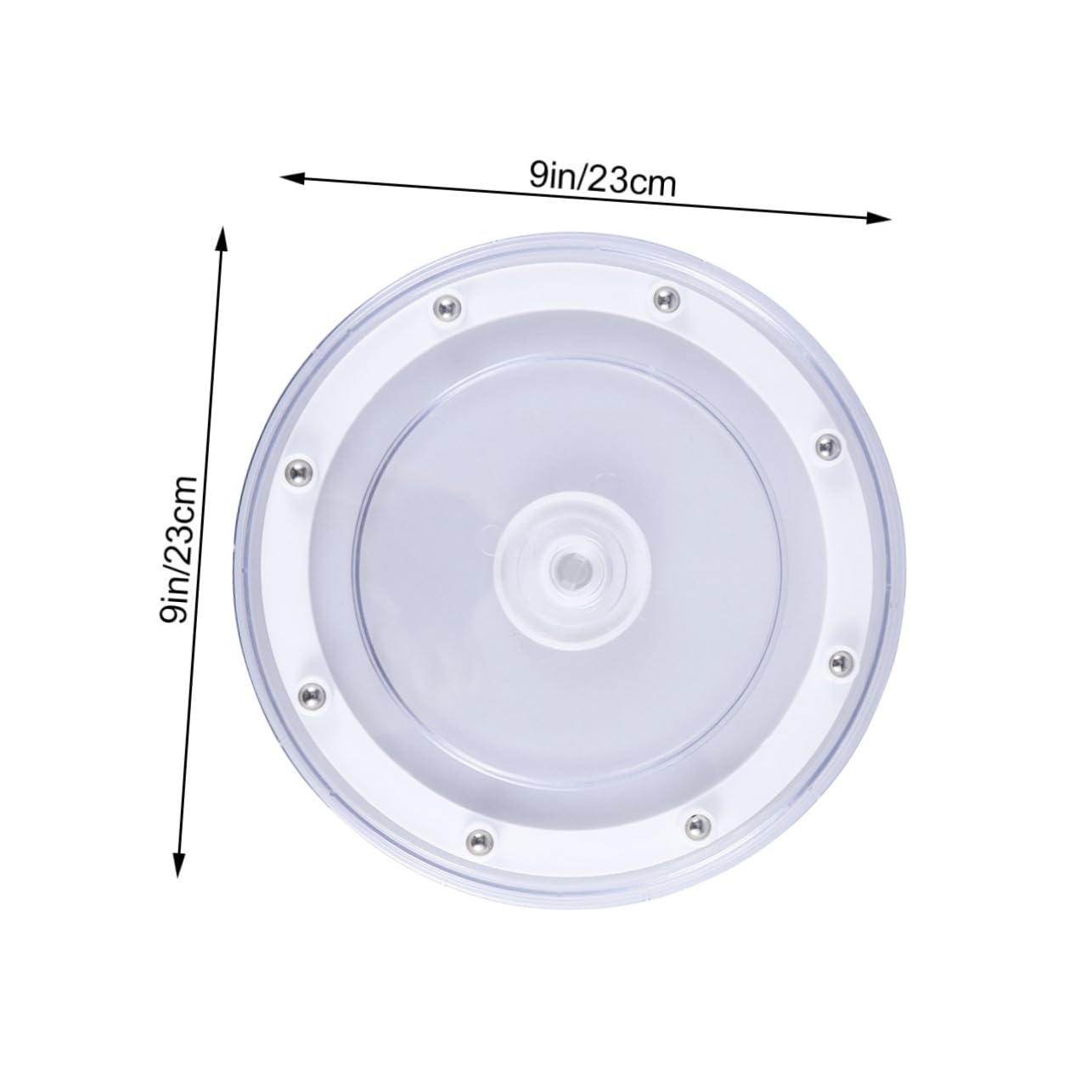 OUNONA 9 Acrylic Turntable Tray with Smooth Bearings for Kitchen Pantry Countertops and Vanity Organization Versatile Storage for Spices Jars and Cosmetics
