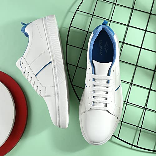 Image of Cruiser Mens Sneaker| Comfort & Style with Soft Cushioned Insole | Classic Canvas Sneakers for Effortless Style |Trendy Lace-Up Design for Casual Outfits (Magnus)