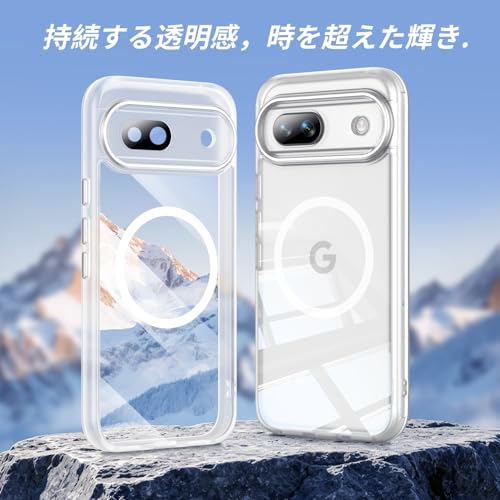 Image of Magnetic Case with Clear Back for Google Pixel 8a, Fit for MagSafe