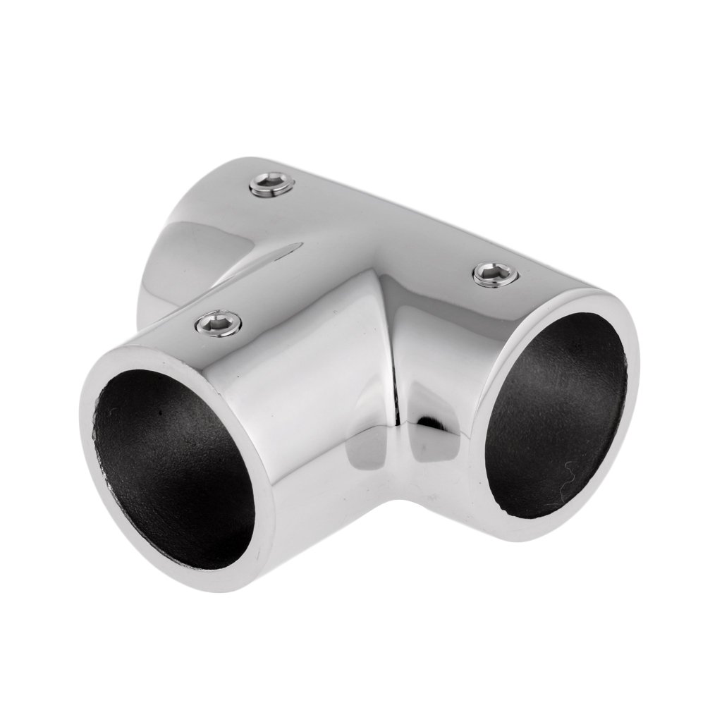 Marine 316 Acciaio Inox Barca Yacht Corrimano Raccordi 90 Gradi Tee 25mm