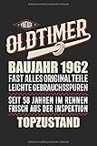  Oldtimer Baujahr 1962: 58. Geburtstag: Ein Notizbuch oder Album mit Platz auf 120 punktierten Seiten für Erinnerungen, Erlebnissen, Wünschen, ... Sprüchen, Gedichten, Fotos, Zeichnungen