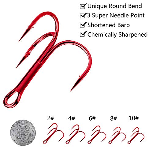 Hameçons de pêche ronds en acier carbone durable de haute performance - 4