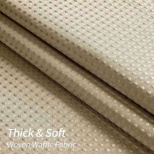 Image of HOMETHREADS Embrace Luxury with Our 6-Feet Long Premium Polyester Shower Curtain with 12 Hooks for a Lavish Bathroom Ambiance | Stylish, Splendid, and Perfectly Sized (Classic Khaki, 180x180cm)