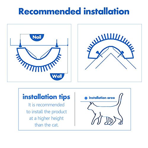 Upree Self Groomer With Catnip,Cat Wall Corner Massager Cat Brush Cat Toy Bule… #TOP4