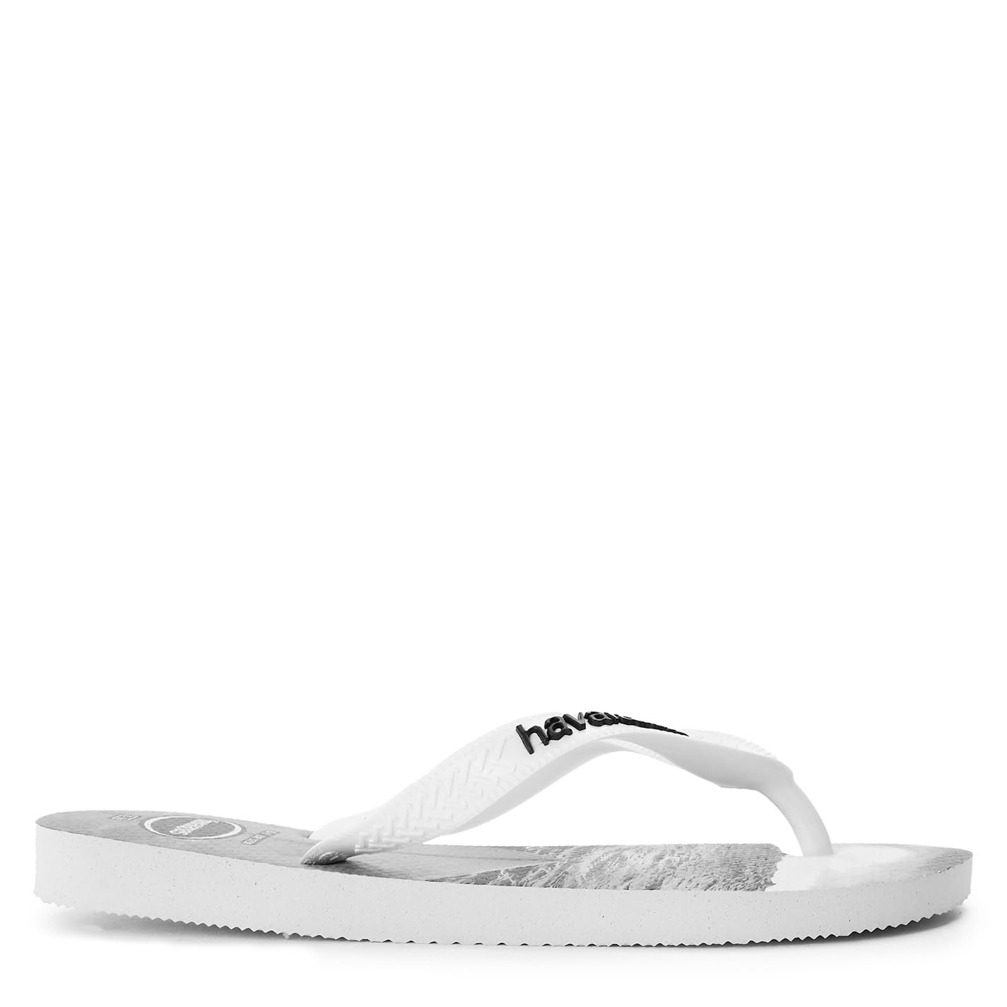 Havaianas Hype Men FlipFlop White/White/Black/Grey 4.5/5 UK