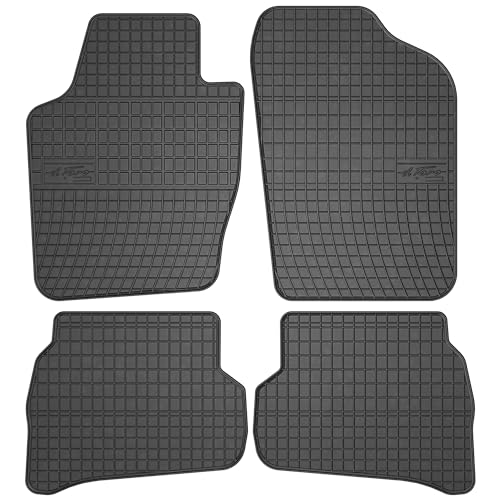 M MOTOS Gummimatten Auto Fussmatte passt für Volkswagen Polo V 2009-2017 Verbessern Sie Ihren...