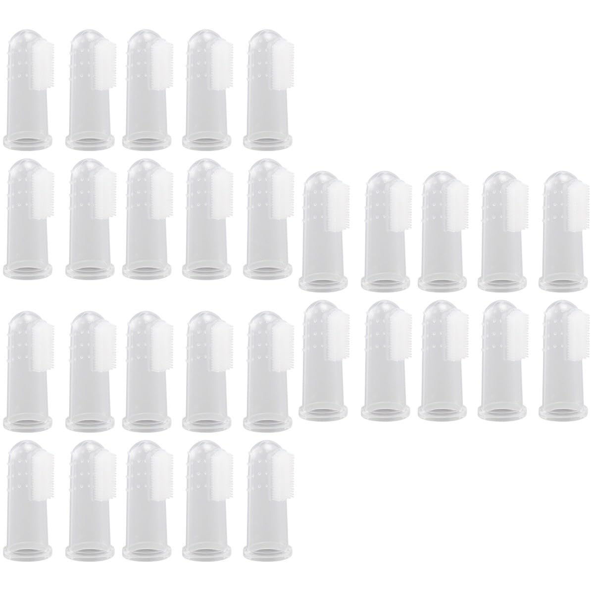 ULTECHNOVO 60pièces Brosses à Dents Silicone Pour Animaux De Compagnie Outils De Nettoyage Oral Pour Et Chiens Massagers Gencives Dispositif De Soins Dentaires