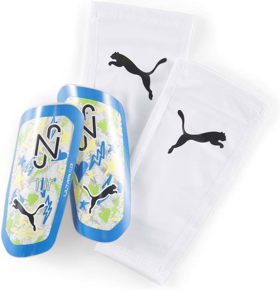 Puma Mens Nmj X Ultra Shin Guards-Sleeve Set Soccer Cleats - White - Size S