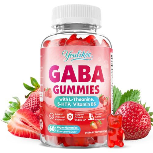 Youlikee GABA Gummies Strawberry Flavor 60 Count