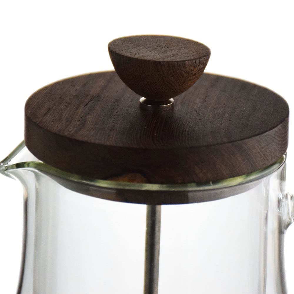 RWRAPS Olla de Prensa Francesa Tetera Vidrio Resistente al Calor Doble Pared con filtros Cafetera de Prensa Francesa Olla Fácil de Limpiar y Usar (Color : Clear, Size : 350ML) (Transparent 600ML)