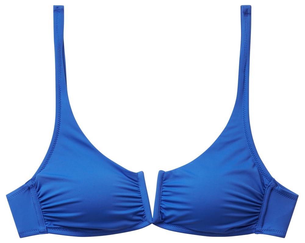 United Colors Of Benetton Women's Blue Bikini Top, L