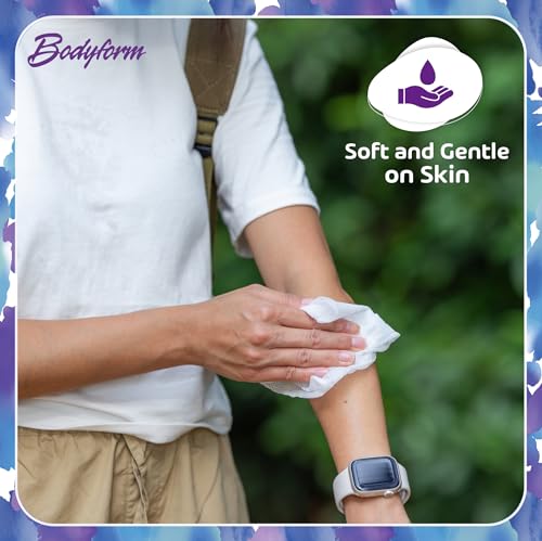 Bodyform Flushable Personal Cleansing Cloths for Adults (42 Count (Pack of 1) - Ideal for Bathing, Menstrual Care, and Incontinence | Unscented Adult Wipes for Confidence in Freshness