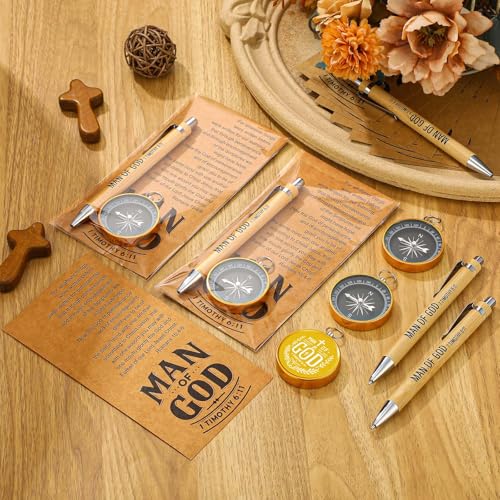 Set religioso con brújulas y bolígrafos Sayglossy 40 unidades miniatura 4