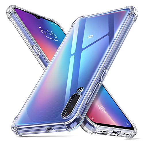 deconext Funda Mi 9,MI 9 Carcasa Plustectora Delgada y Transparente con Refuerzo en Las Esquinas Parachoques y Resistente a Arañazos TPU Flexible para Xiaomi Mi 9(2019) 6,39' Claro