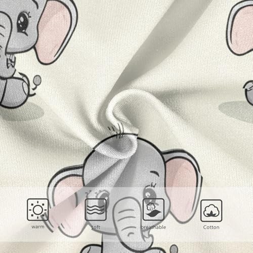 Cotton Toddler Underwear Custom Cute Elephants Gray Colors Panties Little Girl Fancy Briefs Underpants 2t3