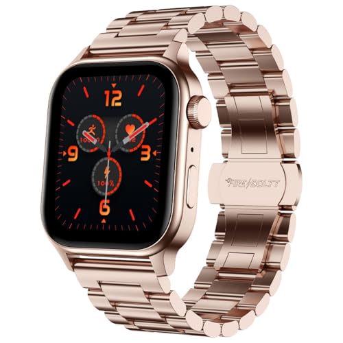 Fire-Boltt Rise Luxe Bluetooth Calling Smart Watch, 1.85”HD Display,AI Outfit Watch Face, 2 Looks in 1 Watch, Extra Straps at ₹99, 120+ Sports Modes, Metal Smartwatch for Men & Women (Rose Gold) Fire-Boltt Rise Luxe Bluetooth Calling Smart Watch, 1.85”HD Display,AI Outfit Watch Face, 2 Looks in 1 Watch, Extra Straps at ₹99, 120+ Sports Modes, Metal Smartwatch for Men & Women (Rose Gold)