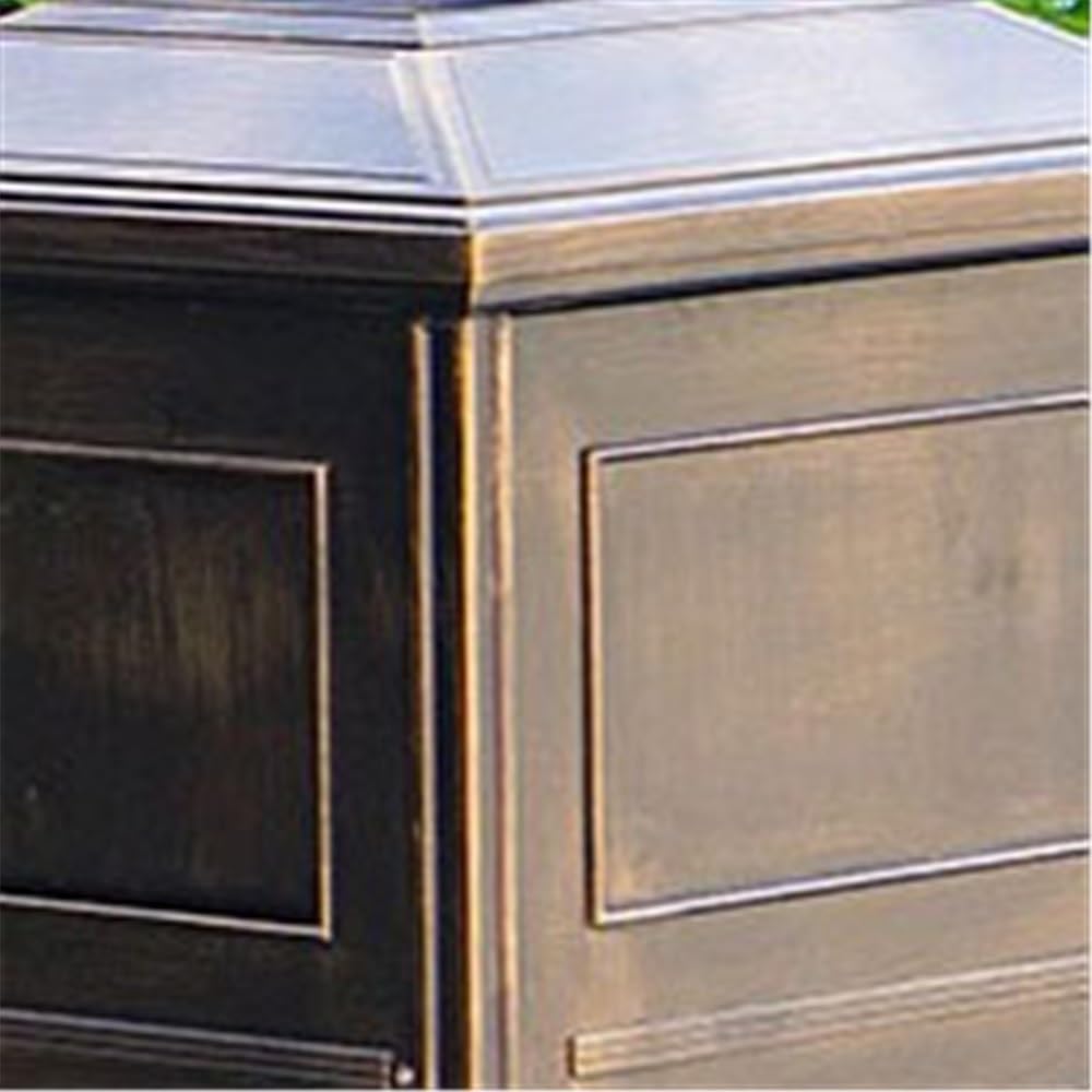 Ogród zewnętrzny odlewany aluminiowy metalowy kosz na śmieci, komercyjny i przemysłowy kosz na śmieci Utrzymuj obszar w czystości