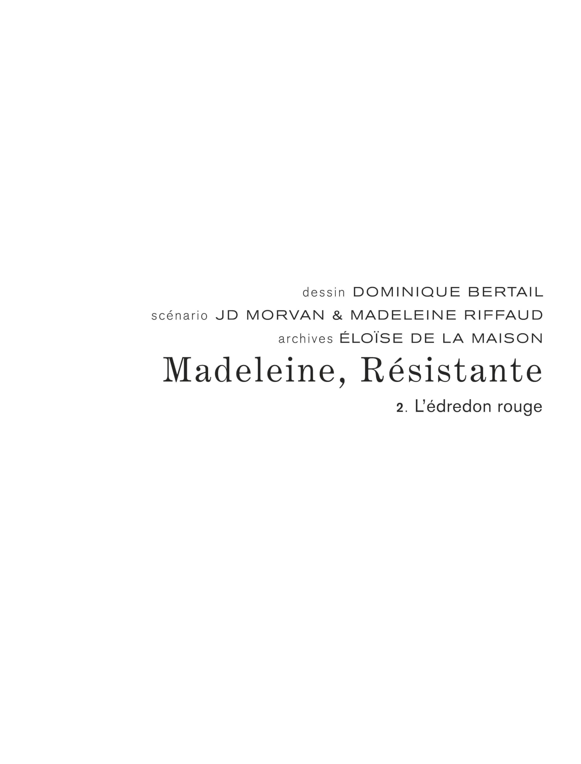 Madeleine, résistante - Tome 2 - L'édredon rouge
