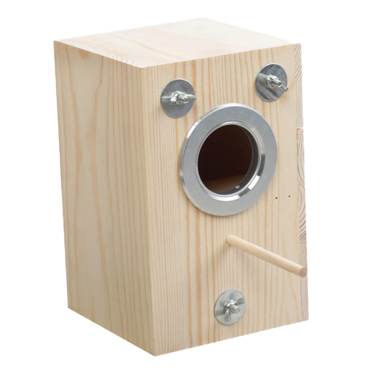 Happyyami 1pièce Boîte De Reproduction Bois pour Oiseaux Nichoir Confortable pour Canaris Perroquets Et Petits Oiseaux Décoration Maison Personnalisable