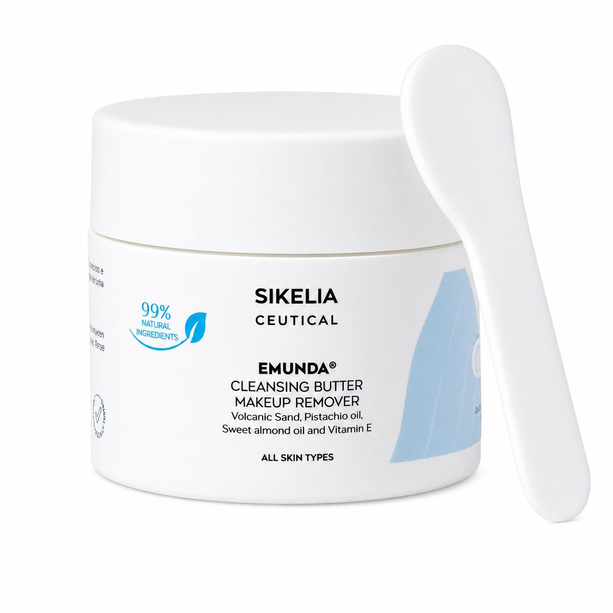 SIKELIA CEUTICAL EMUNDA Burro Struccante e Detergente Viso, 100ml | Naturale 99%, Balsamo Struccante, Pelle Sensibile e Occhi, Doppia Detersione
