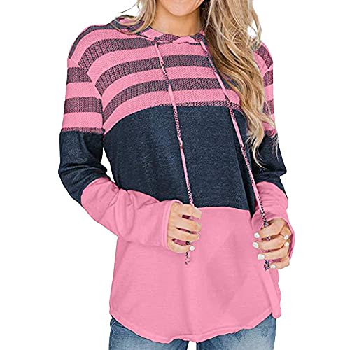 Pull à capuche pour femme rose pour vos week-ends cocooning
