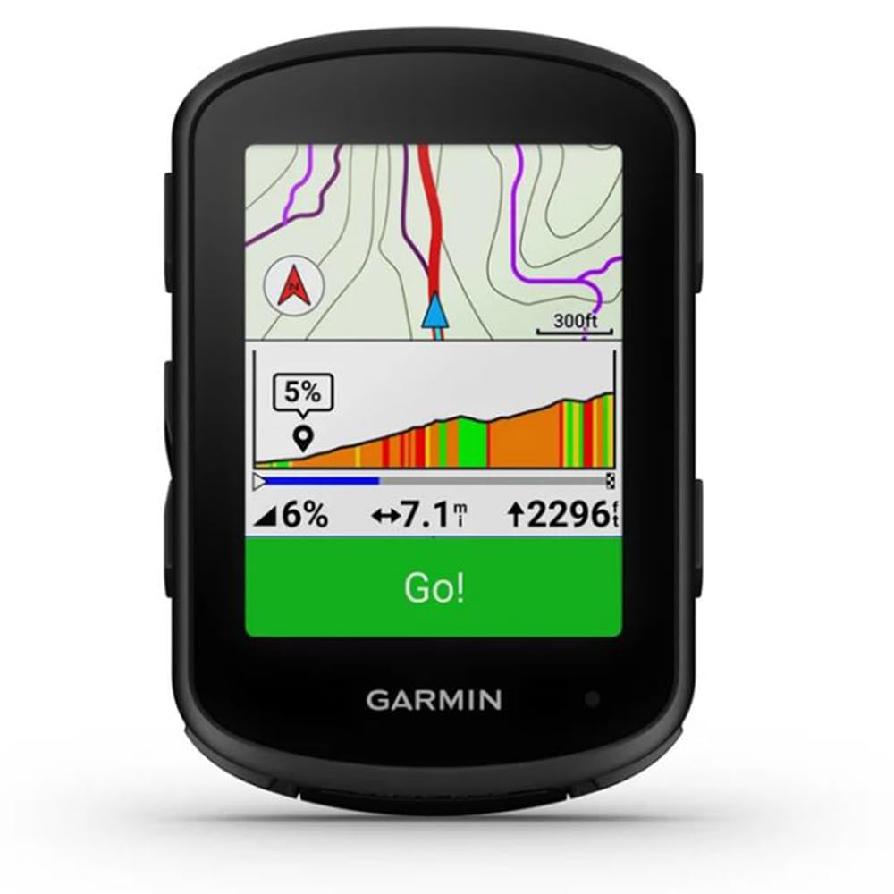 Garmin 010-02695-00 Edge 840, computadora de ciclismo compacta con GPS, solo dispositivo con toalla deportiva de refrigeración de entrenamiento y luz de seguridad delantera y trasera Deco Essentials
