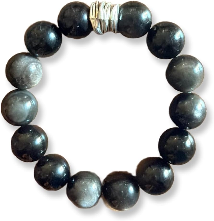 Natural Crystal Elastic Bracelet | Healing Crystal Jewelry | Stretch Beaded Bracelet for Women | 7 Inch Width