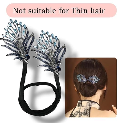 KHAMKARI Magic Hair Bun Maker French Hairstyle Twist Lazy Curler Hair Barrettes Bun clip Elegant Hair Accessories for Women Girls (Blue) 4