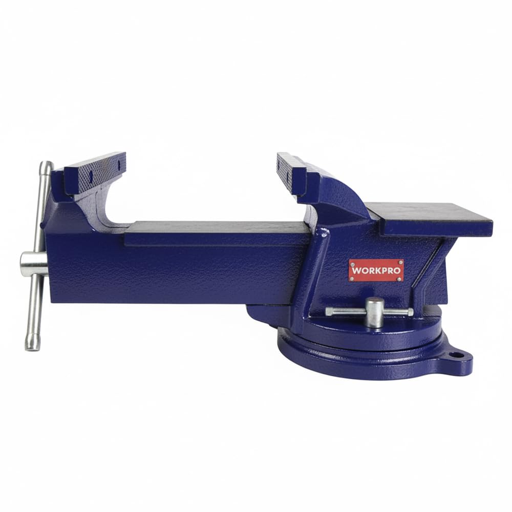 WORKPRO WP233006 125mm 360° Döner Tabanlı Örslü Profesyonel Tezgâh Mengene