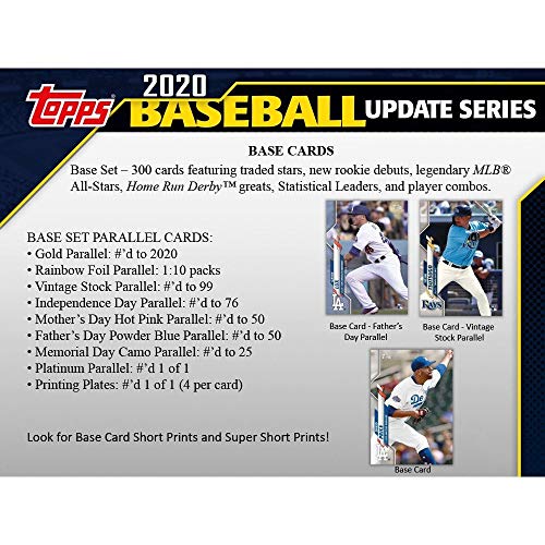 2020 Topps Traded and Update Series Baseball Unopened Blaster Box of Packs with 99 Cards including One EXCLUSIVE Coin Card and Possible Rookies Autographs and Jersey Cards - Thumbnail 6
