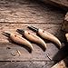 Flexcut Wood Carving Knives | Starter Set of 3 Woodcarving Knives | 1095 High Carbon Steel Blades | Ergonomic Ash Wood Handles for Beginners and Hobbyists | KN500 | Made in the U.S.A
