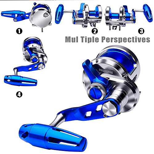 PROBEROS Carrete Convencional de Pesca 300R - Trolling, Arrastre Palanca, Mar Profundo miniatura 3