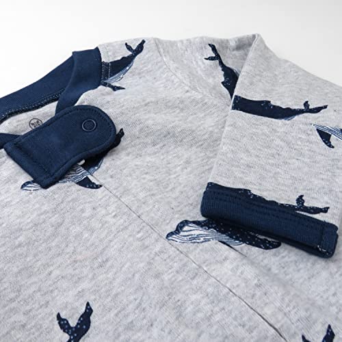 Image of HonestBaby Baby 2-Pack Organic Cotton Footed Pajama Sleep & Play