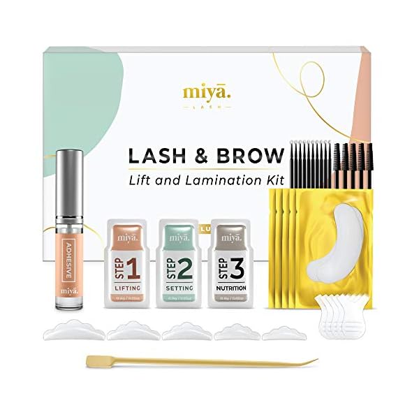 MIYA-LASH-2-in-1-Lash-Lift-Brow-Lamination-Kit-Instant-Fuller-Eyebrows-Eyelashes-Salon-Result-lasts-8-weeks-Professional-LVL-Perm-Laminate-Lash-Lift-Kit-with-Silicone-Shields-Lash-Picks MIYA LASH 2 in 1 Lash Lift & Brow Lamination Kit | Instant Fuller Eyebrows, Eyelashes | Salon Result lasts 8 weeks | Professional LVL, Perm, Laminate with Silicone Shields, Lash Picks