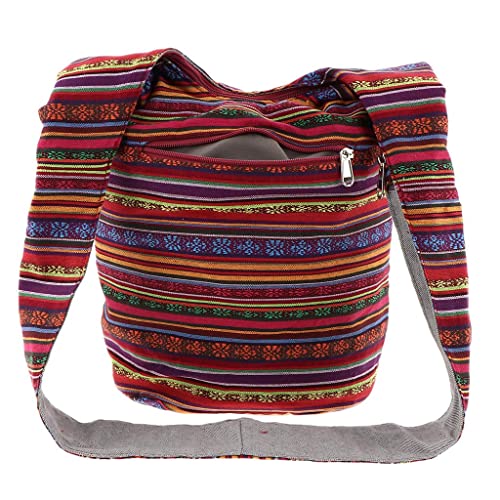 Sac bandoulière décontracté et son sac à main brodé bohème