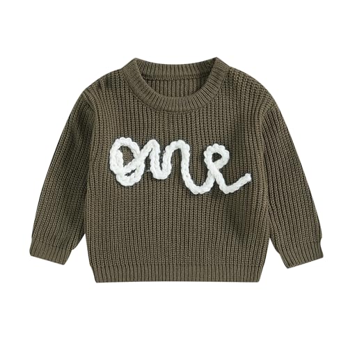 Baby Herbst Pullover Erster Geburtstag Stickeworker Langarm...