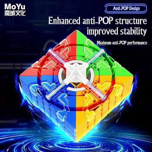 XMDCuber Moyu Meilong 7M Speed Cube 7x7 Magnetic Stickerless, Meilong 7x7 M V2 Magnetic 7x7x7 Magic Cube