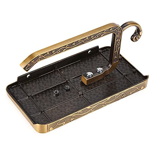 Antique European Vintage Brass Toilet Bathroom Paper Holder Phone Shelf Wall Mounted(02) #TOP7