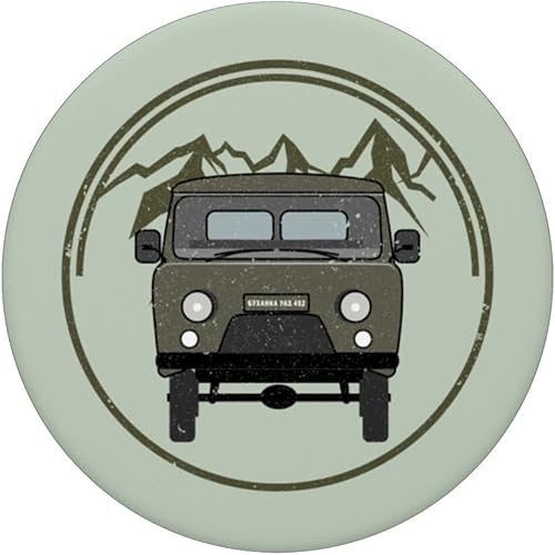 Miniatura 3 de Buchanka UAZ 452 Off-Road 4x4 Minivan Camping PopSockets intercambiables PopGrip