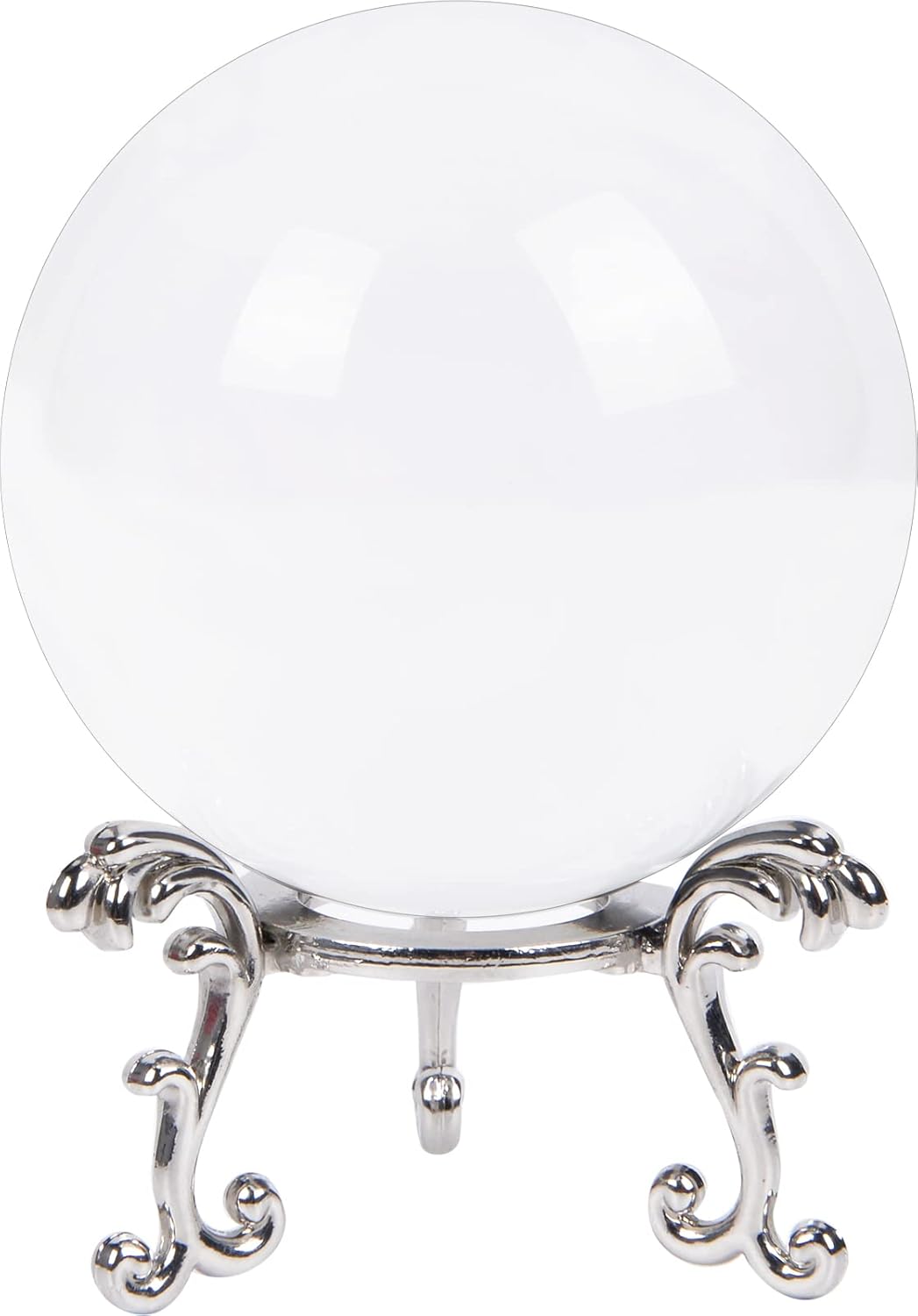 Crystal Ball Glass Globe Decor Crystal Sphere with Stand