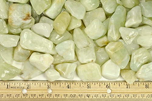 Fantasia Materials: 1/2 Lb Tumbled Aquamarine B Grade Stones From Brazil - Small - 0.75" To 1.25" Avg #TOP30