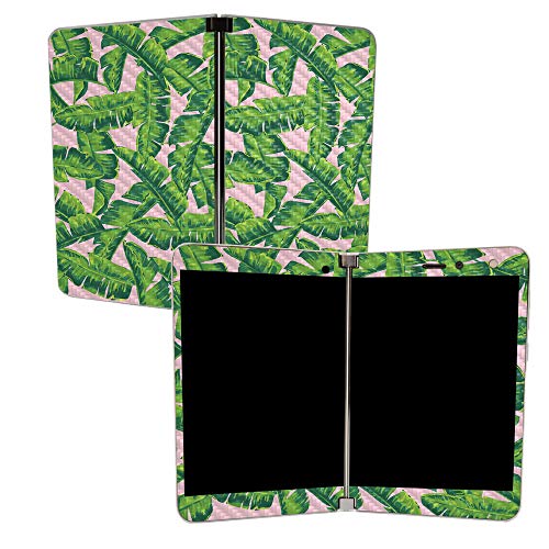 Image of MightySkins Carbon Fiber Skin for Microsoft Surface Duo - Jungle Glam | Protective, Durable Textured Carbon Fiber Finish | Easy to Apply, Remove, and Change Styles | Made in The USA