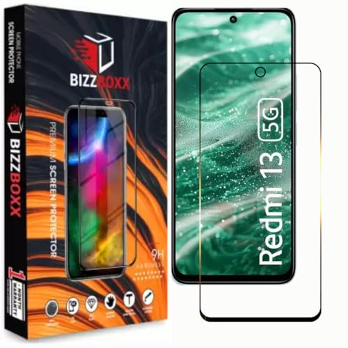 Image of Compatible With Redmi 13 5G Tempered Glass Screen Protector With Precise Edges - High Definition, Shatterproof, Easy Install, Anti-Fingerprint (REDMI 13 5G) - Pack of 1