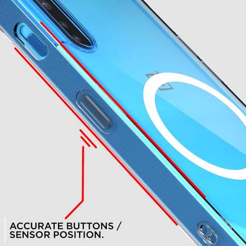 Image of Pikkme Back Cover for OnePlus Nord Mag-Safe Shockproof PC + TPU Protective Case Magnetic Support Bumper Case (Transparent Mag-Safe)