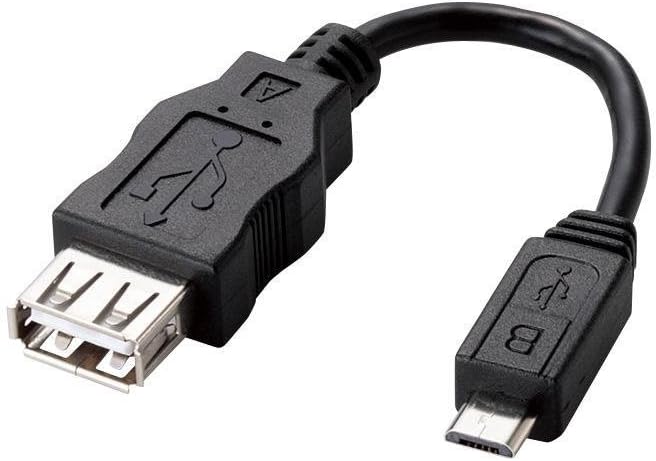エレコム マイクロUSBケーブル microUSB (micro B to USB Aメス ) 変換ケーブル [スマホでUSB機器が使える] ブラック MPA-MAEMCB010BK