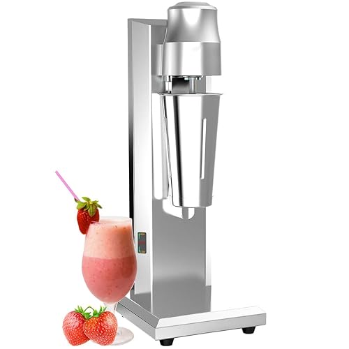 GLJTUO mixers for baking Electric Kitchen Mixer Classic Milkshake Maker, Electric Milk Shaker Machine, Stainless Steel 2 Speeds Button Switch, Smoothie and Drink Stand Mixer for
