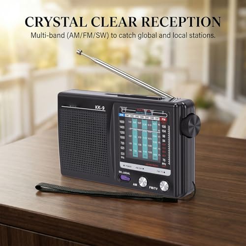 Radio portátil AM FM SW ciciglow multibanda con jack para auriculares miniatura 4