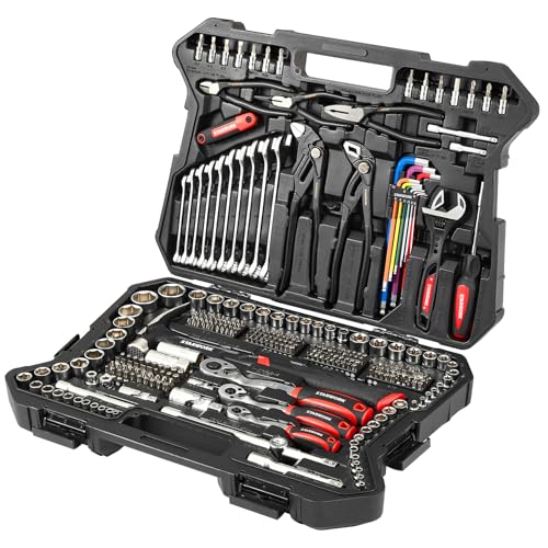 Image of STARWORK TRUE MECHANIC 324-Piece Mechanics Tool Set and Socket Set with 22oz Dragon One-Piece Rip Hammer w /Grip, Professional